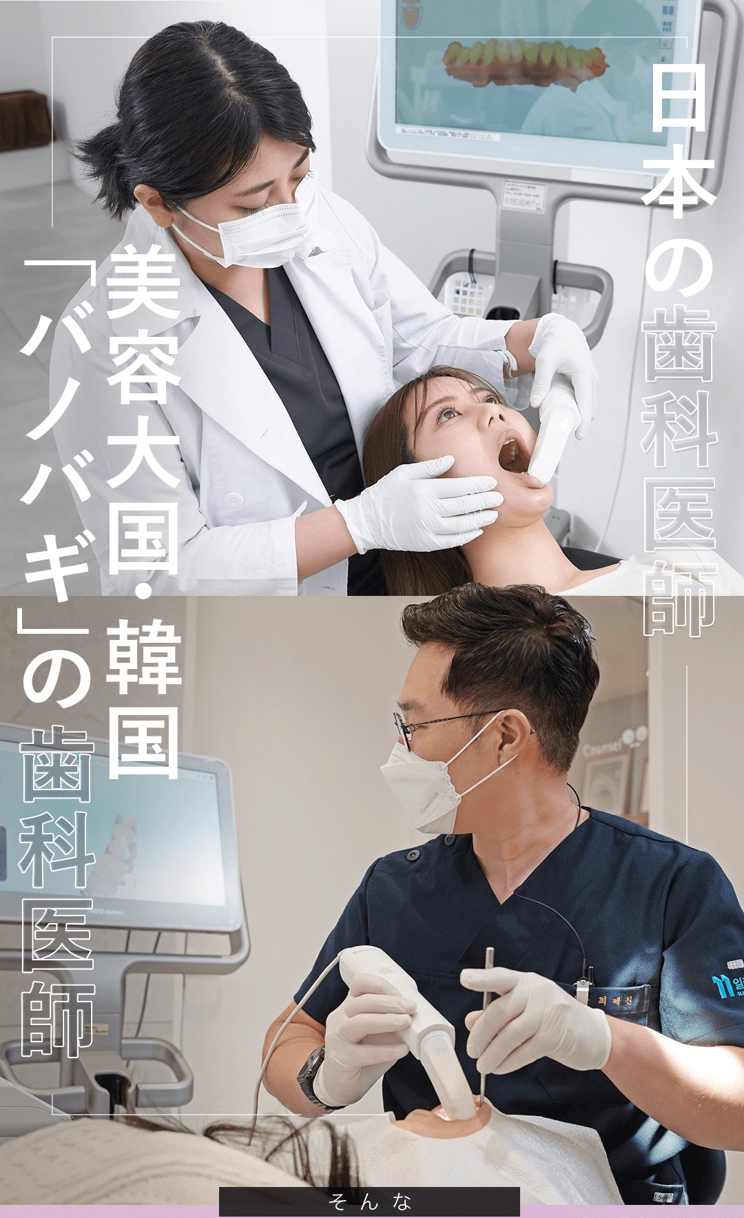 日本の歯科医師と美容大国韓国「バノバギ」の歯科医師
