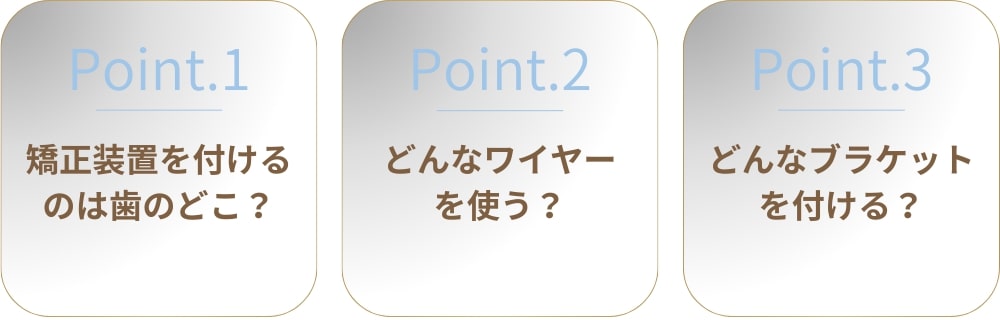 ワイヤー矯正の種類を選ぶためにチェックするポイント
