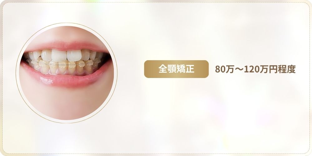 ハーフリンガル矯正の値段相場