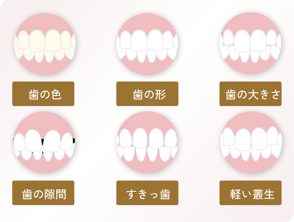 幅広いお悩みに対応